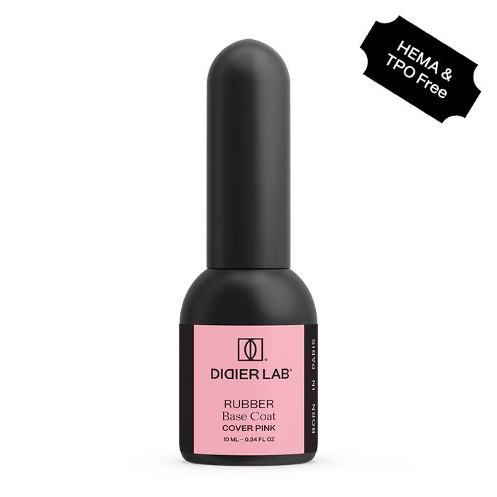 Rubber base coat - cover pink - Libre de HEMA y TPO | Didier Lab - 10 ml