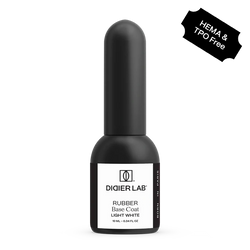 Rubber base coat - Light white - Libre de HEMA y TPO | Didier Lab - 10ml