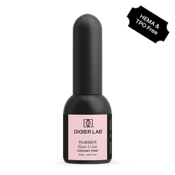 Rubber base coat - Creamy pink - Libre de HEMA y TPO | Didier Lab - 10ml