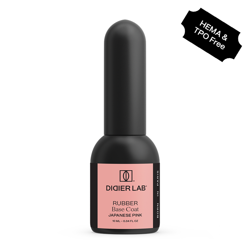Rubber base coat - Japanese pink | Didier Lab - 10ml