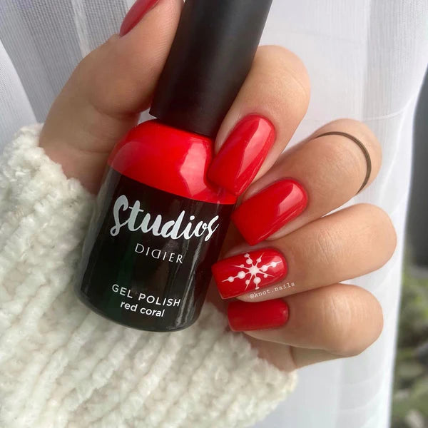 Esmalte semipermanente Studios - Red coral - Libre de HEMA y TPO | Didier Lab - 8ml