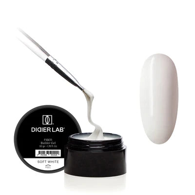 Fiber Builder Gel - Soft white - Libre de HEMA y TPO | Didier Lab - 50gr