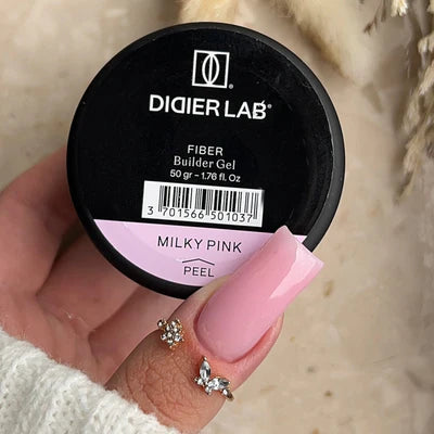 Fiber Builder Gel - Milky Pink - Libre de Hema y TPO | Didier Lab - 50gr