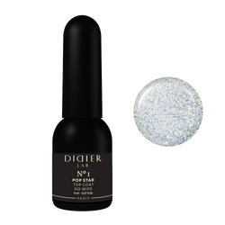 Gel polish Top coat no wipe "Didier Lab", Pop Star, No1
