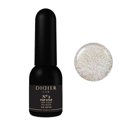 Gel polish Top coat no wipe "Didier Lab", Pop Star, No2