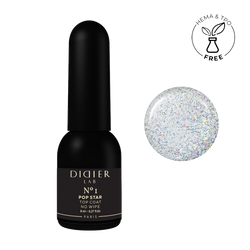 Top coat - Pop Star No1, No wipe | Didier Lab - 8ml