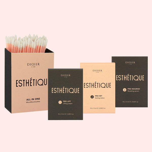Didier Lab Esthétique Brow Lamination Set with Microfiber Brushes (3x10psc.x1.5ml)