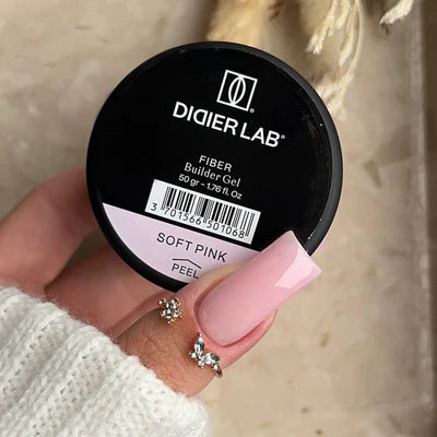 Fiber Builder Gel - Soft Pink - Libre de HEMA y TPO | Didier Lab - 50gr