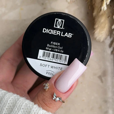 Fiber Builder Gel - Soft white - Libre de HEMA y TPO | Didier Lab - 50gr