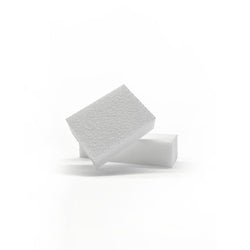 Tampón de uñas "Didier Lab", blanco pequeño, 30 ppsc