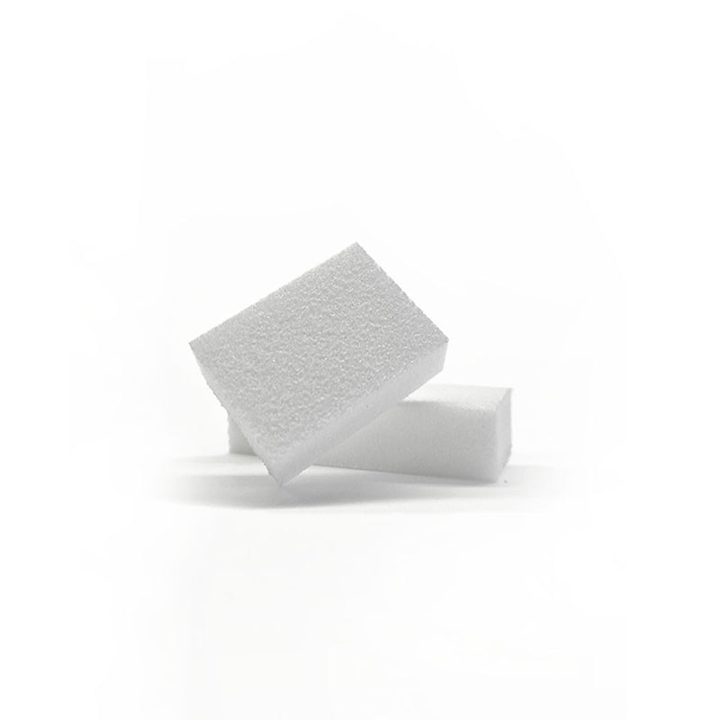 Tampón de uñas "Didier Lab", blanco pequeño, 30 ppsc