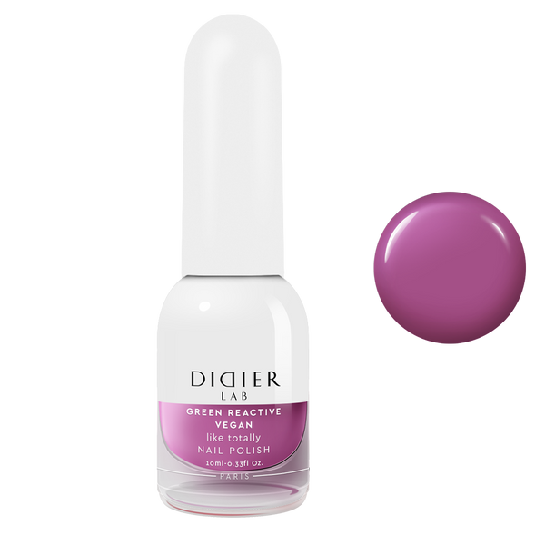 Green reactive, vegan nail polish "Didier Lab", like totally, 10ml