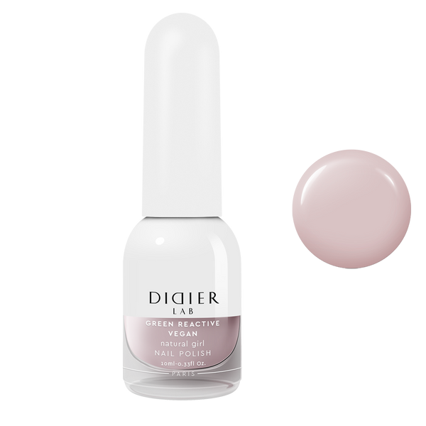 Green reactive, vegan nail polish "Didier Lab", natural girl, 10ml