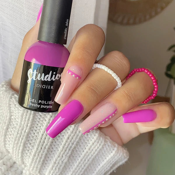 Esmalte Semipermanente Studios - Freshy Purple - Libre de HEMA y TPO  | Didier Lab - 8ml