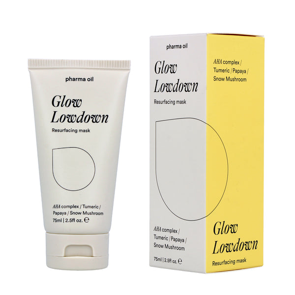 Máscarilla facial Glow Low Down | Pharma oil