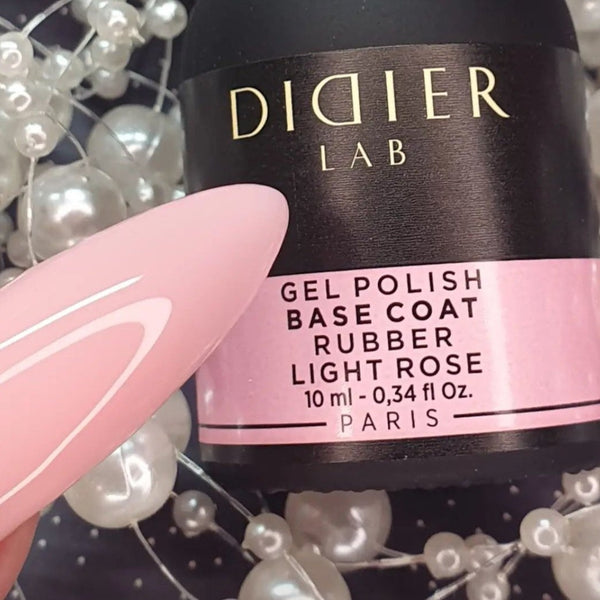 Rubber base coat, light rose, 10ml