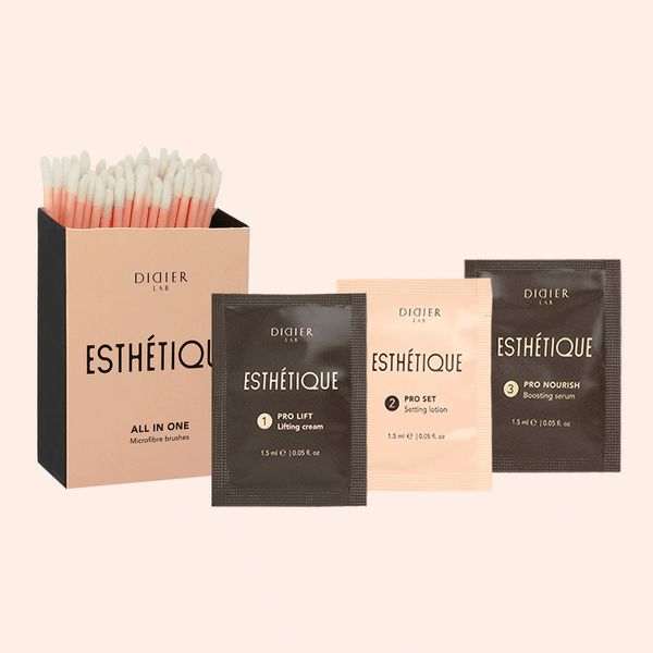 Didier Lab Esthétique Brow Lamination Set with Microfiber Brushes (3x10psc.x1.ml)