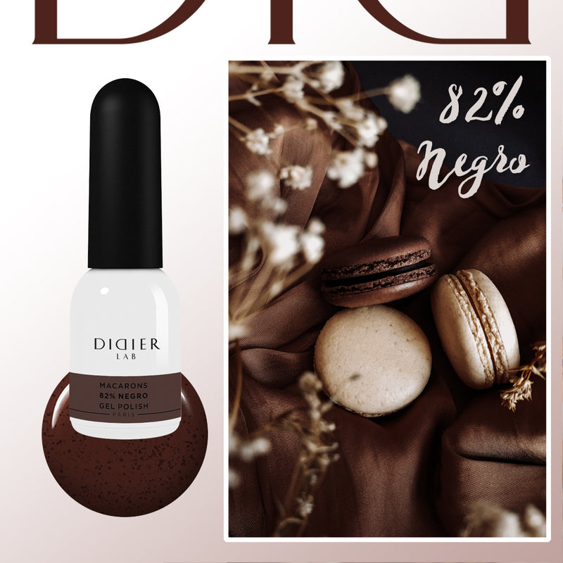 Gel polish "Didier Lab", Macarons,  82% Negro