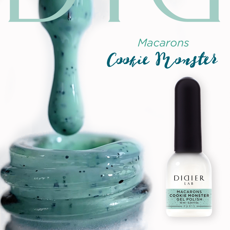 Esmalte semipermanente Macarons - Cookie Monster | Didier Lab - 10ml